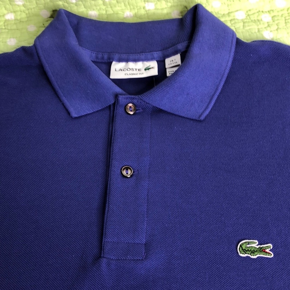 NWT Lacoste classic fit cotton pique polo